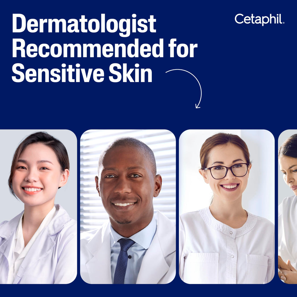 Cetaphil used outdoors showing daily SPF protection in sunlight
