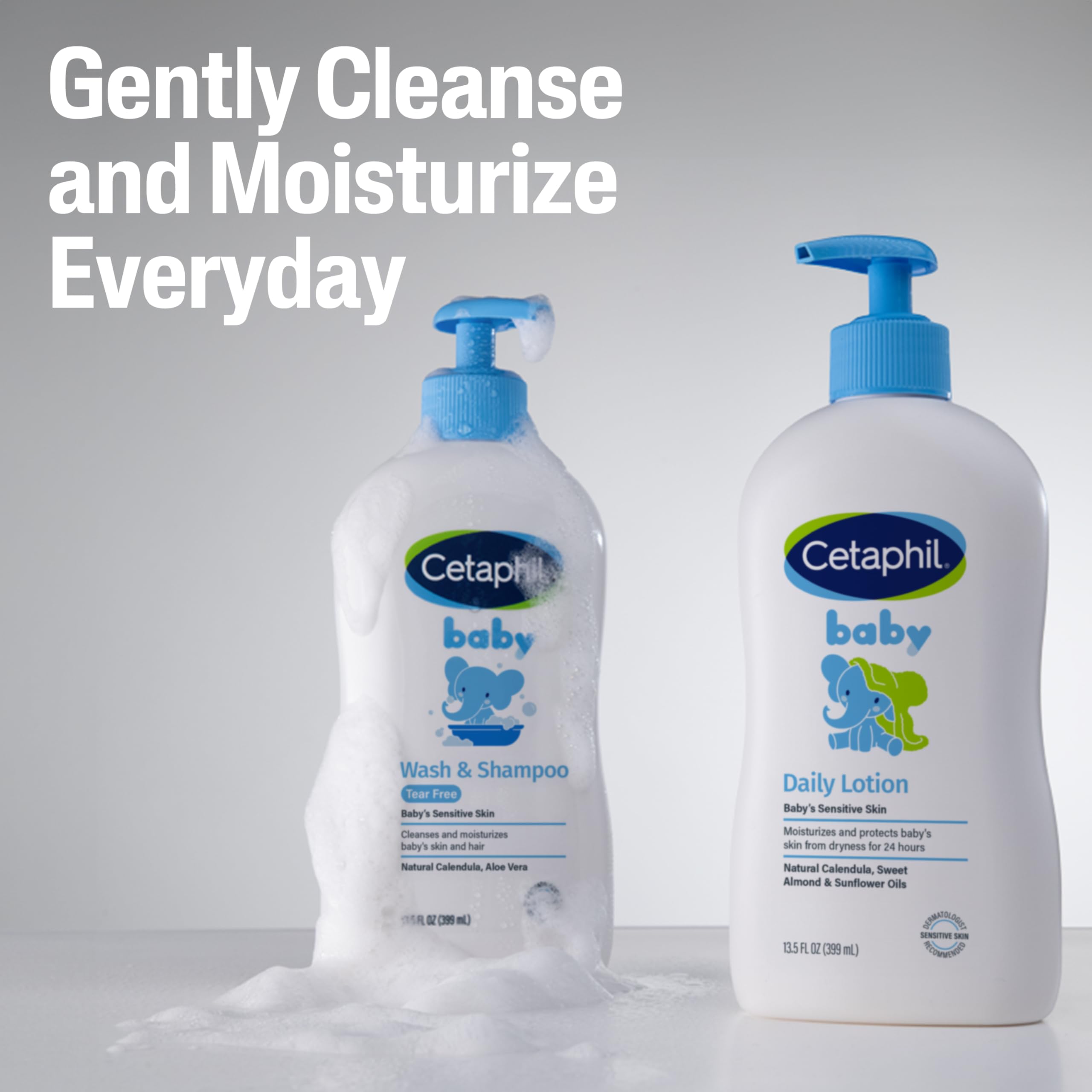 Cetaphil size comparison with hand showing practical 13.5oz capacity