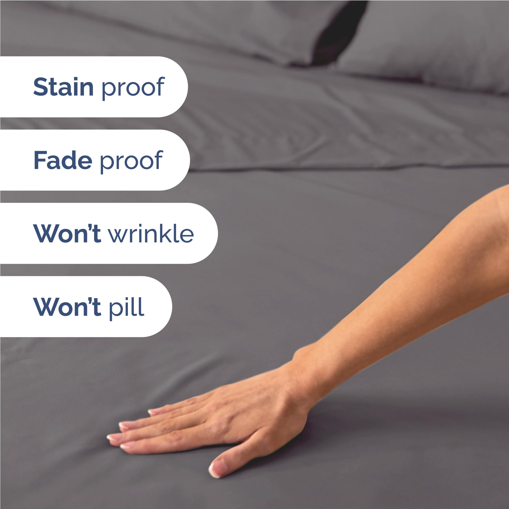 CGK Unlimited deep pocket interior view, highlights fit for up to 16-inch mattresses