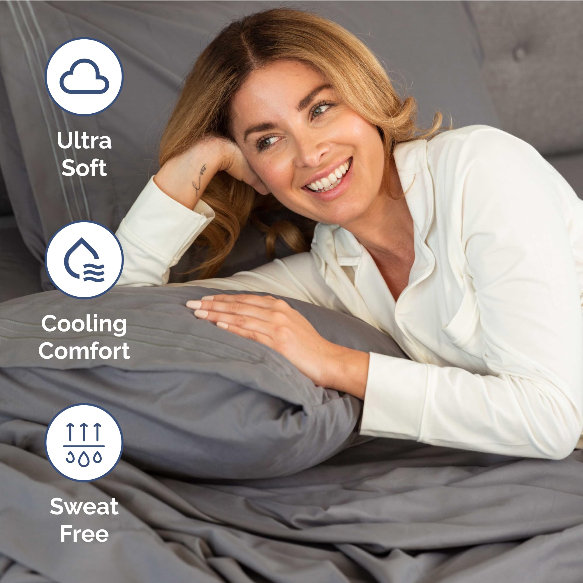 CGK Unlimited pillowcase detail with stitching, shows soft finish and clean edges