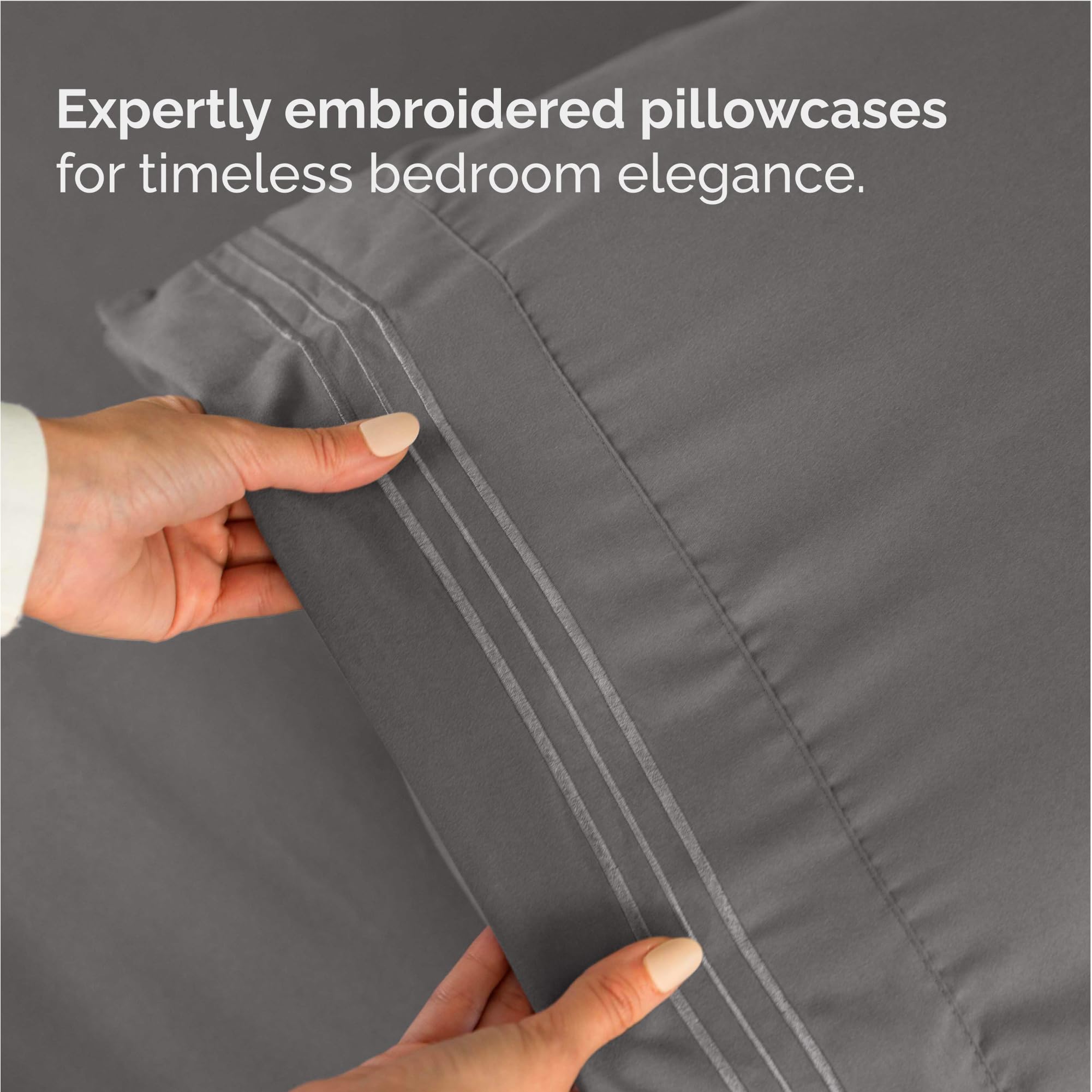 CGK Unlimited fabric texture macro showing brushed microfiber, indicates silky softness