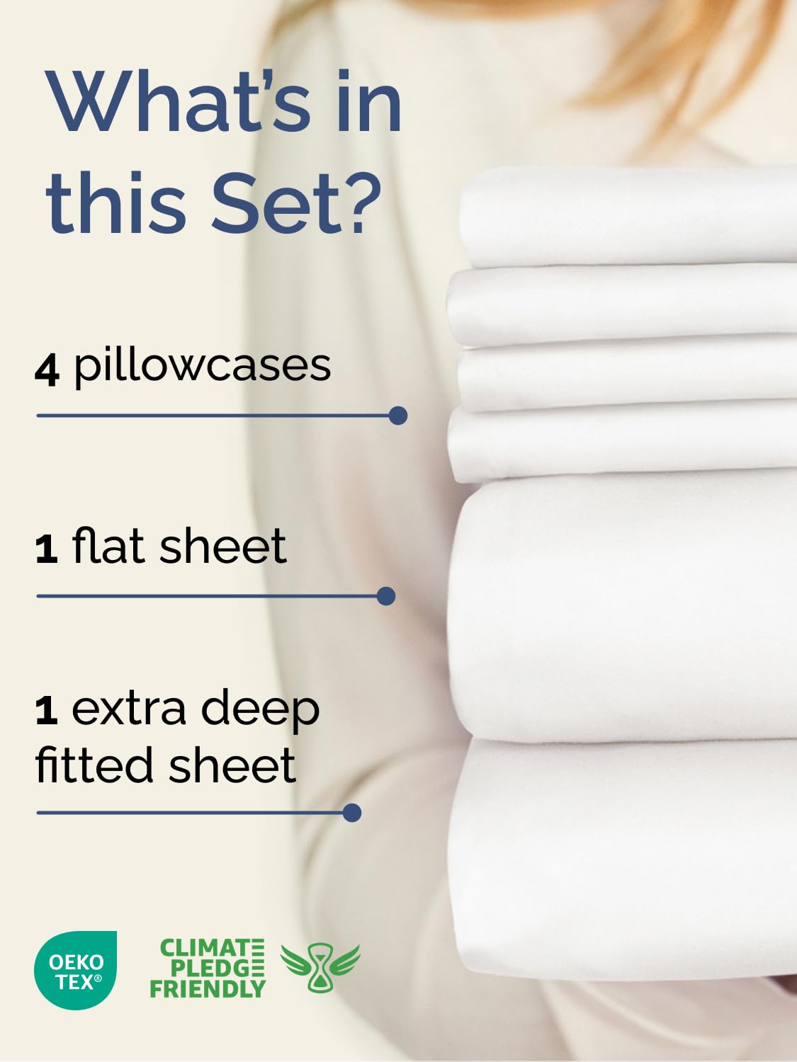 CGK Unlimited close-up of extra deep fitted sheet pocket and elastic, ensuring secure fit on tall mattresses
