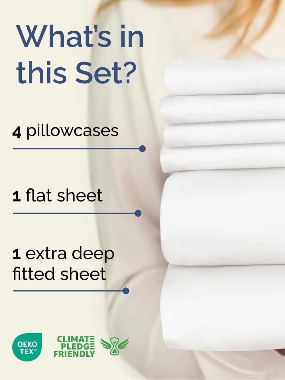 CGK Unlimited close-up of extra deep fitted sheet pocket and elastic, ensuring secure fit on tall mattresses