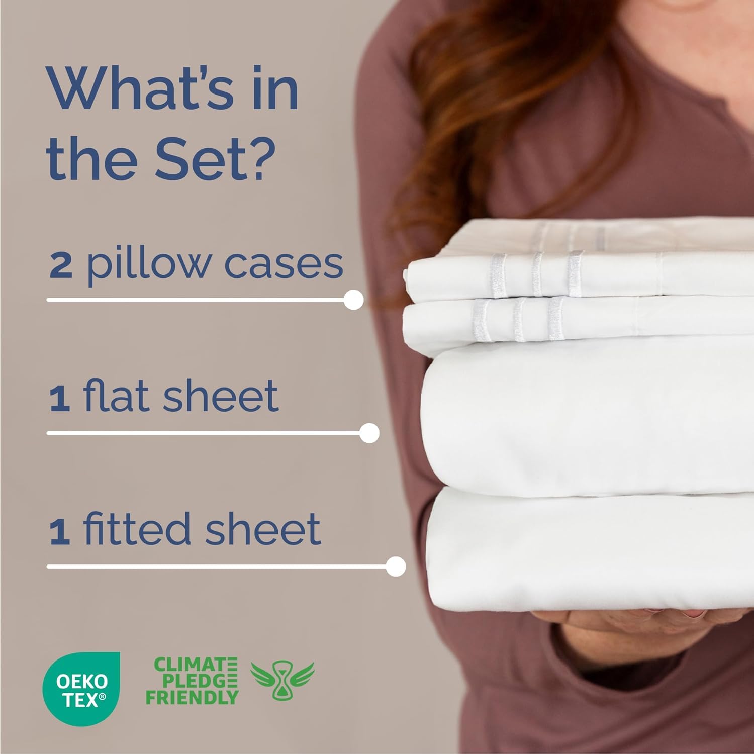 CGK Unlimited flat sheet spread across bed showing generous coverage and drape