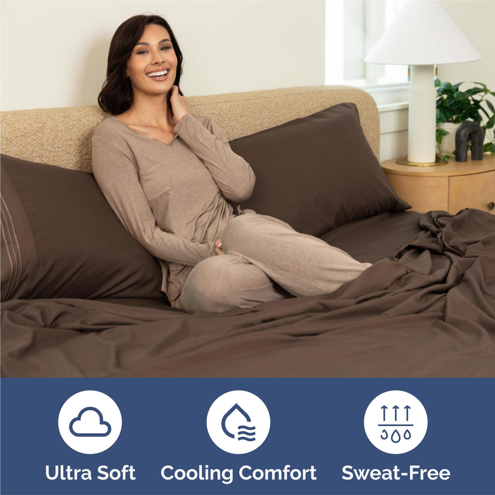 CGK Unlimited pillowcase close-up showing double-brushed finish and soft hand-feel for added comfort