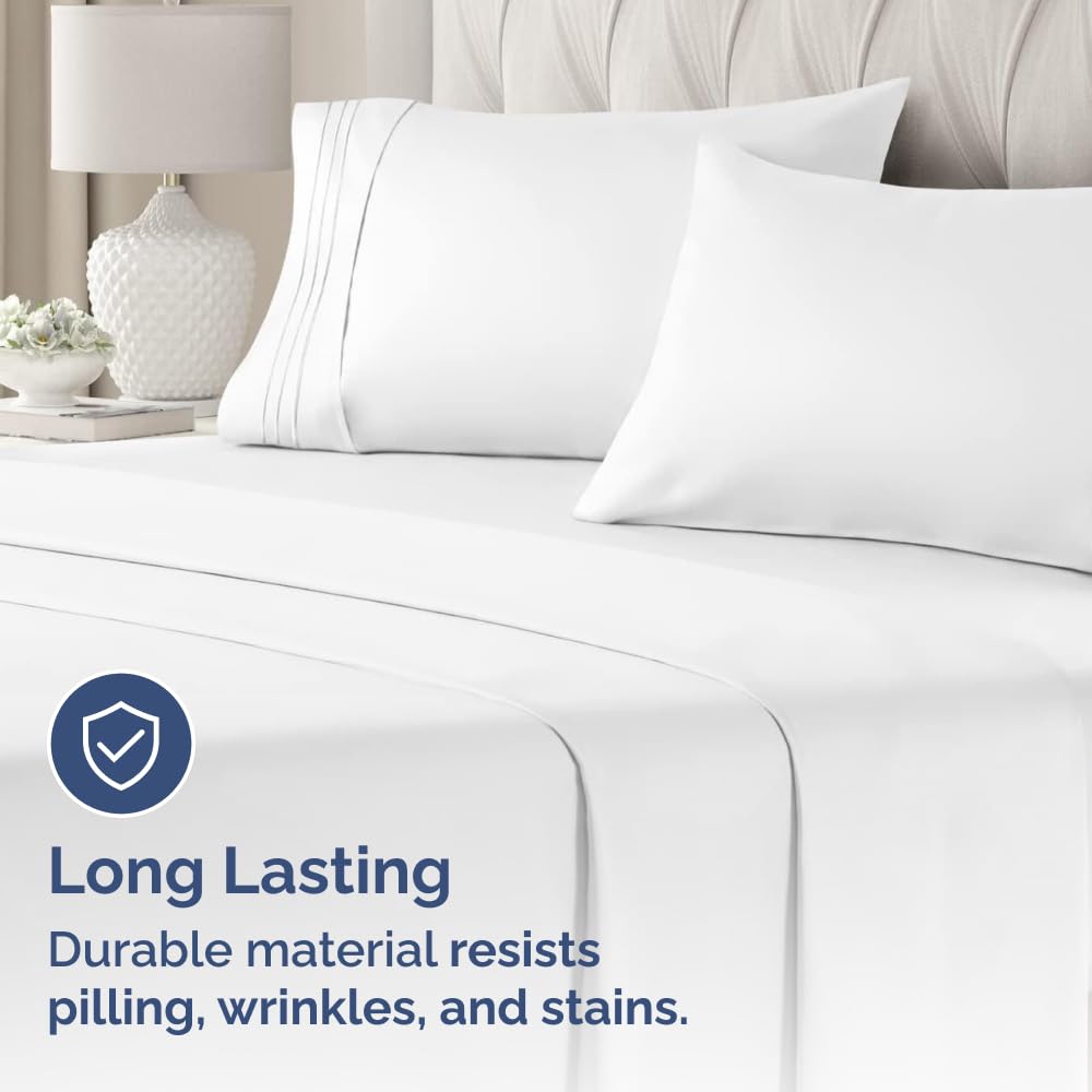 CGK Unlimited pillowcase on mattress to show scale and accurate queen pillow fit
