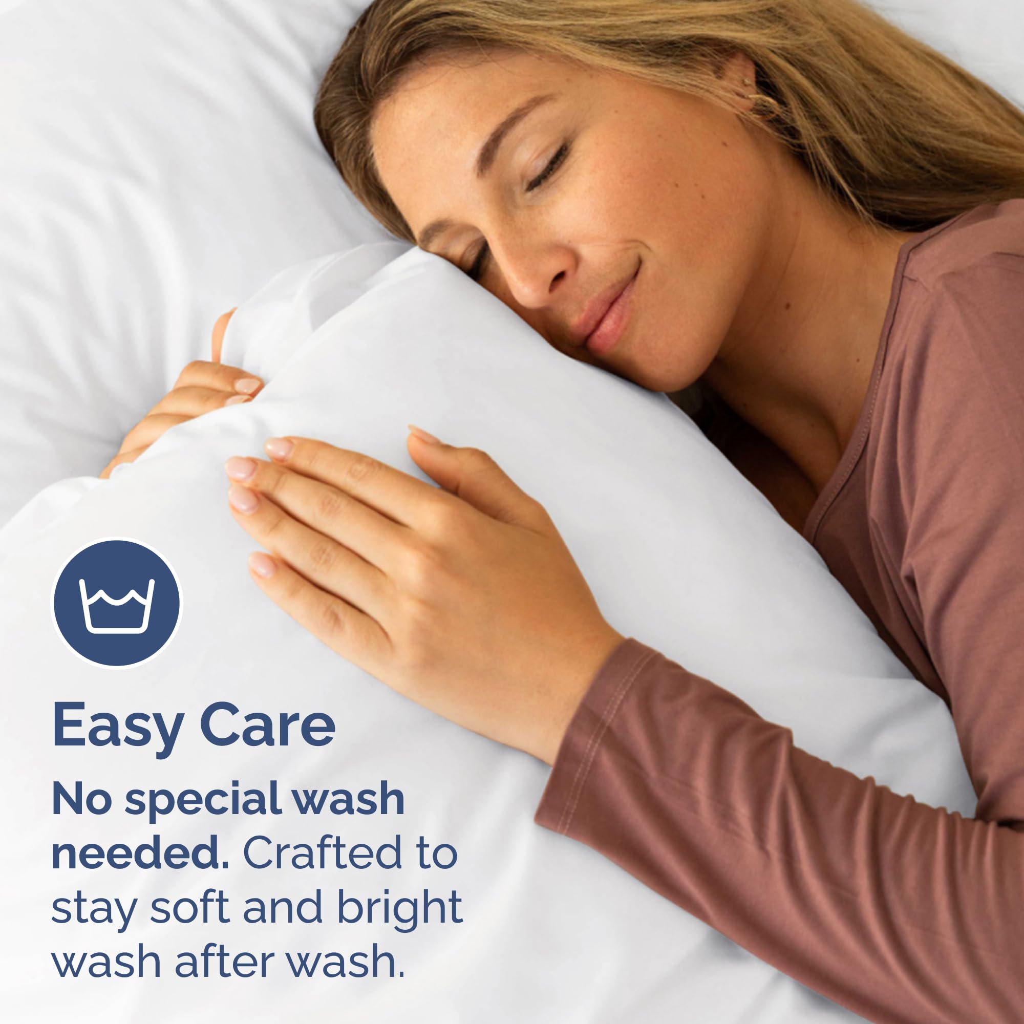 CGK Unlimited stacked pillow cases folded flat for neat storage and spares benefit