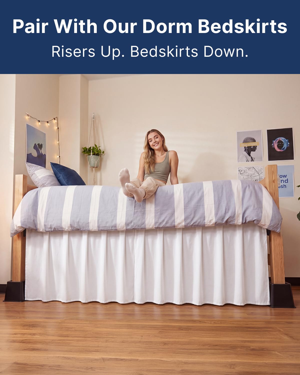 CGK Unlimited risers next to ruler showing precise height options
