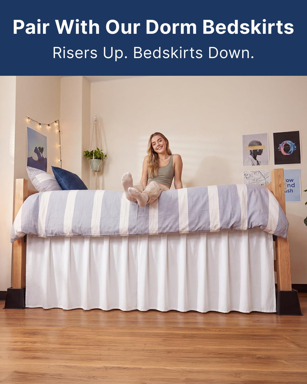 CGK Unlimited risers next to ruler showing precise height options