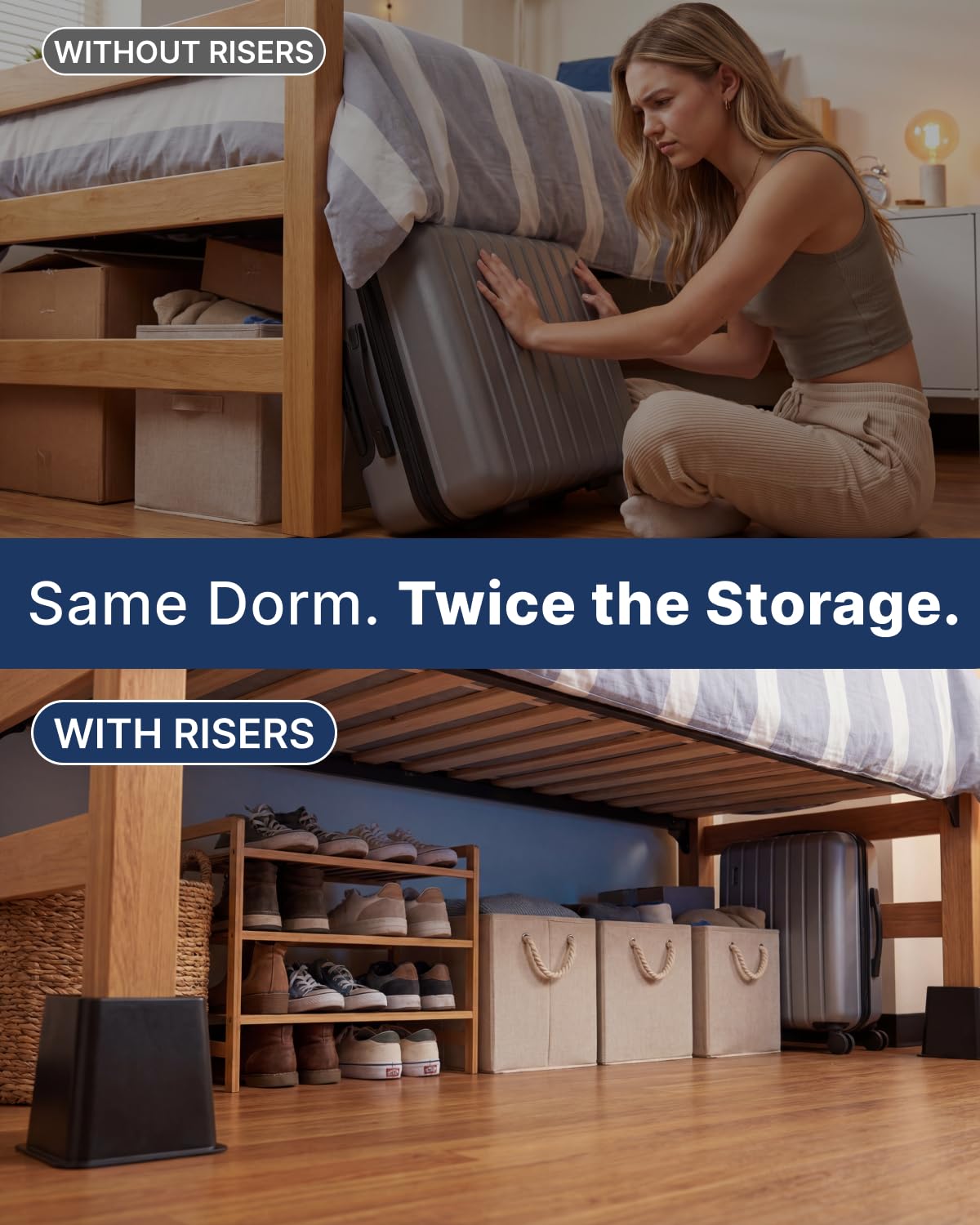CGK Unlimited under-bed storage demo maximizing space and organization