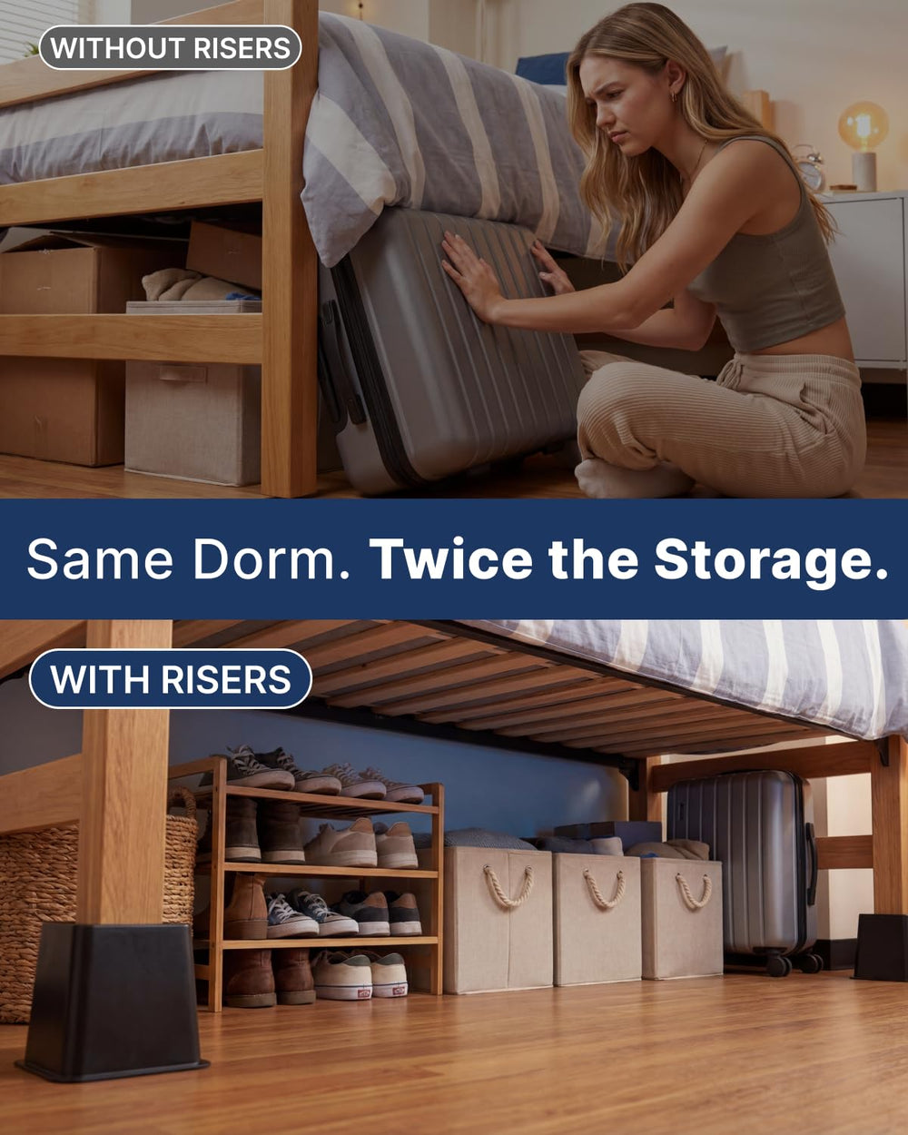 CGK Unlimited under-bed storage demo maximizing space and organization