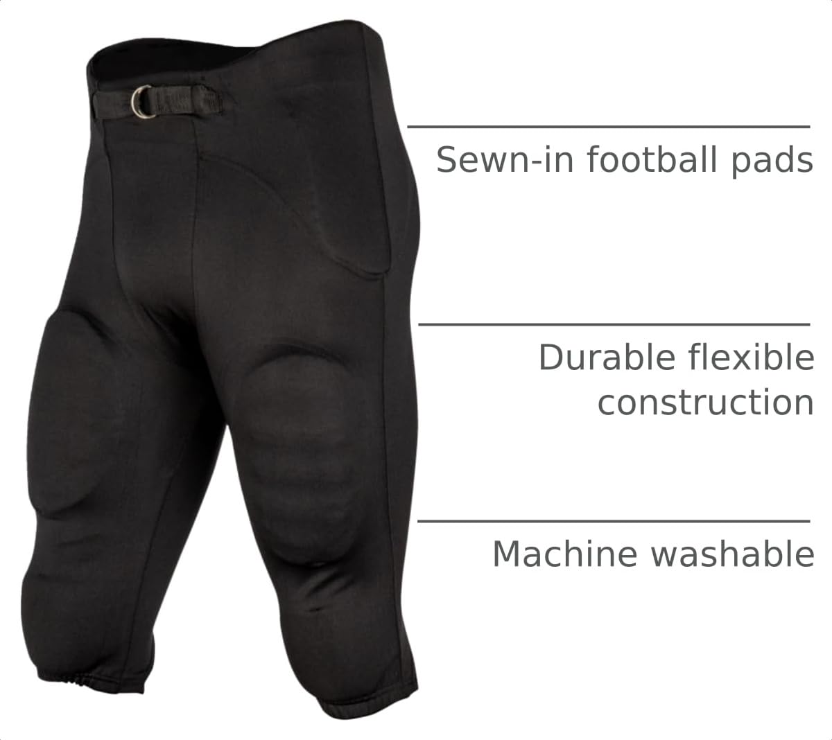 CHAMPRO covered web belt feature showing quick, consistent adjustment benefit