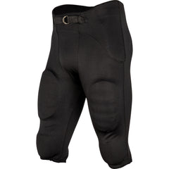 CHAMPRO front view of black practice pants shows streamlined fit and durability
