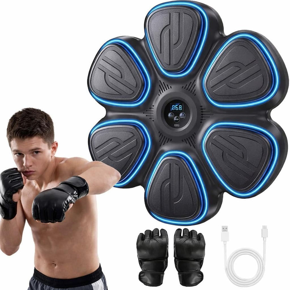 changenow front view boxing pad showing targets and LEDs, encourages rhythmic training