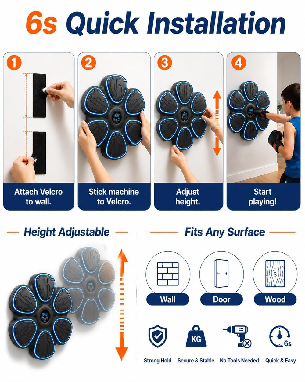 changenow teen striking pad with synced lights, motivates faster reactions and fun