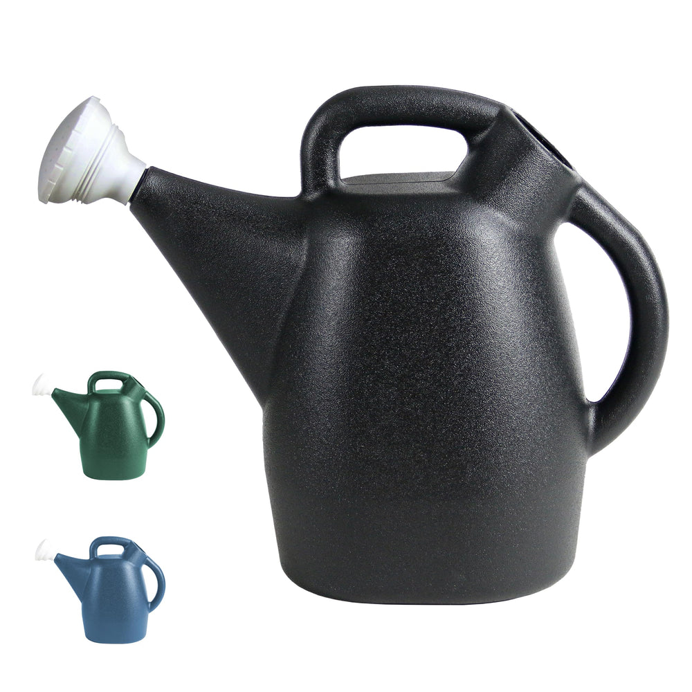 CHAPIN front view of two-gallon recycled watering can showing shape and handle for comfortable carrying