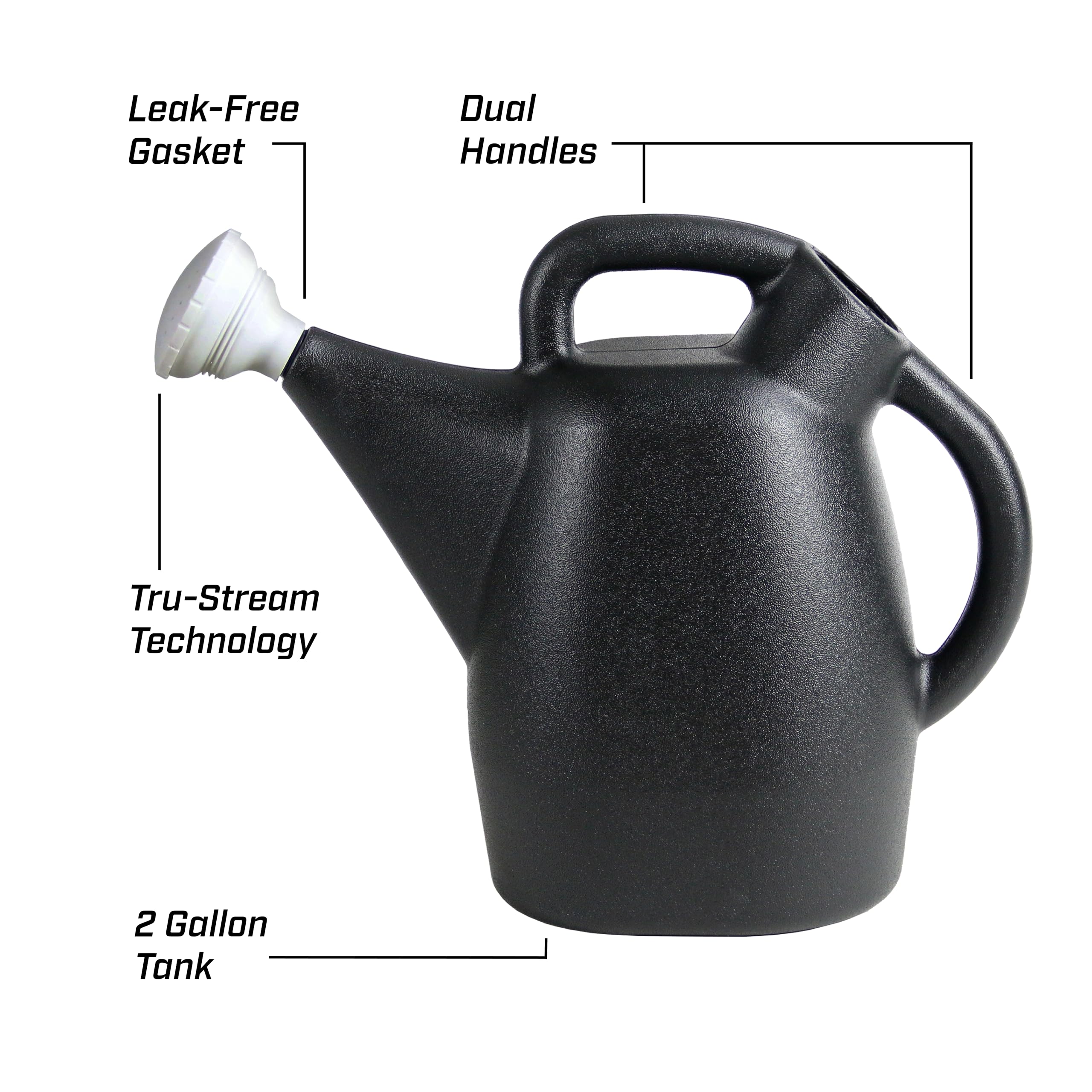 CHAPIN watering can in use pouring an even stream to protect delicate plants and soil