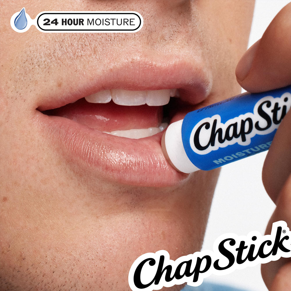 ChapStick close-up of smooth balm texture to illustrate moisturizing benefit