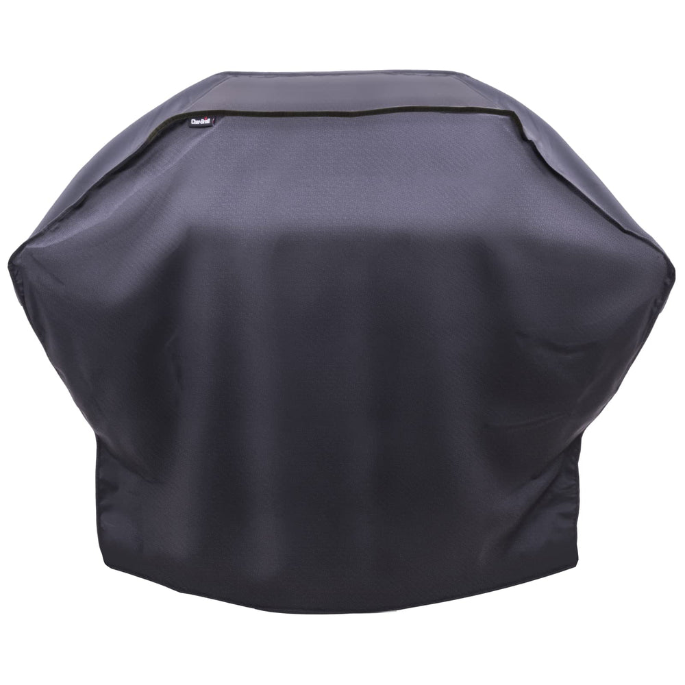 Charbroil performance cover front view protecting grill and reducing sun fade