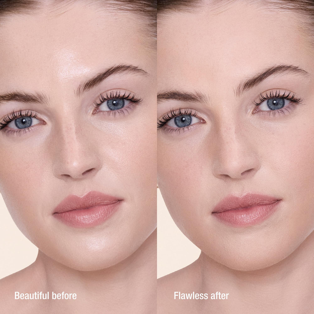 Charlotte Tilbury compact and refill layout showing eco-friendly refill convenience