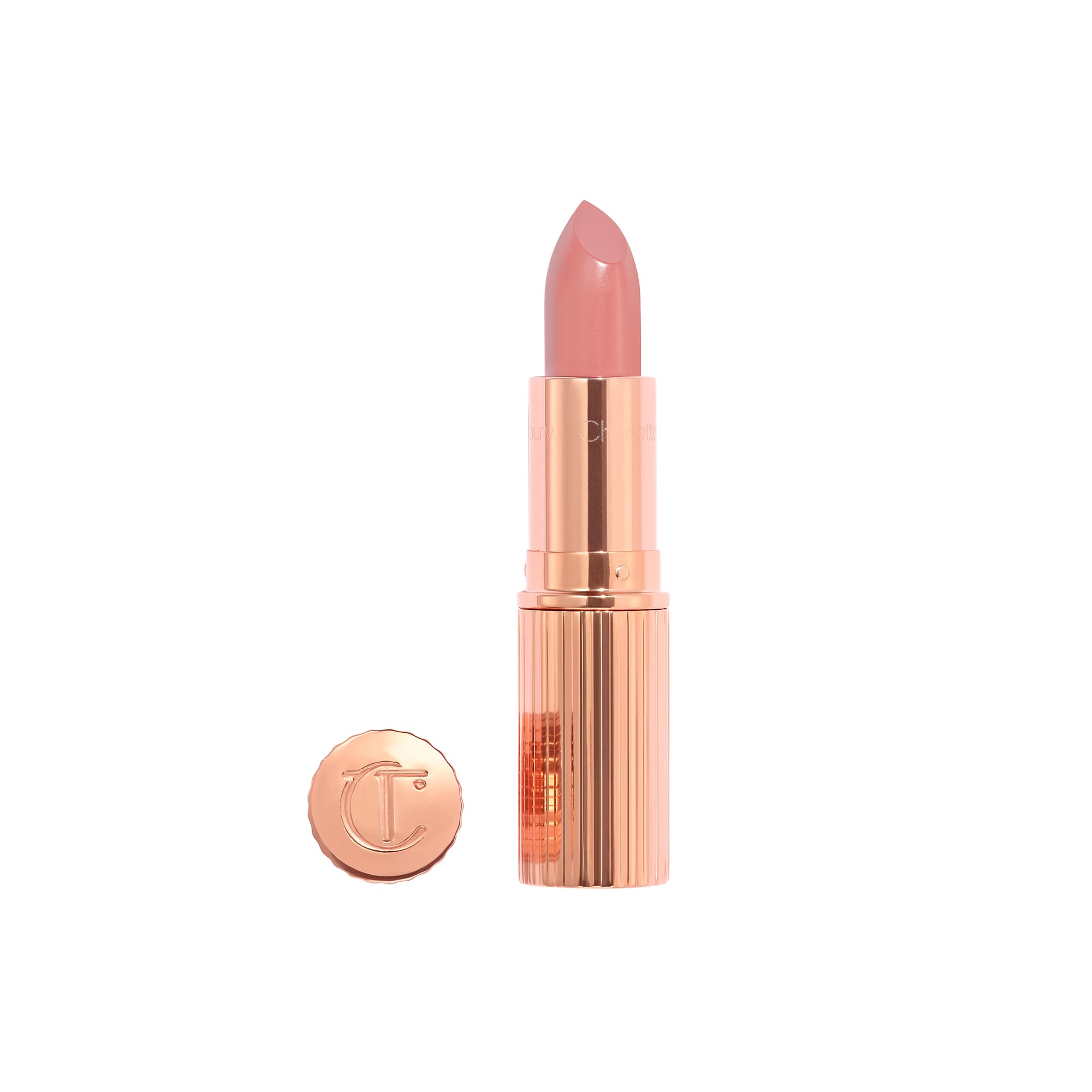 Charlotte Tilbury K.I.S.S.I.N.G front bullet showing sleek packaging and instant glamour