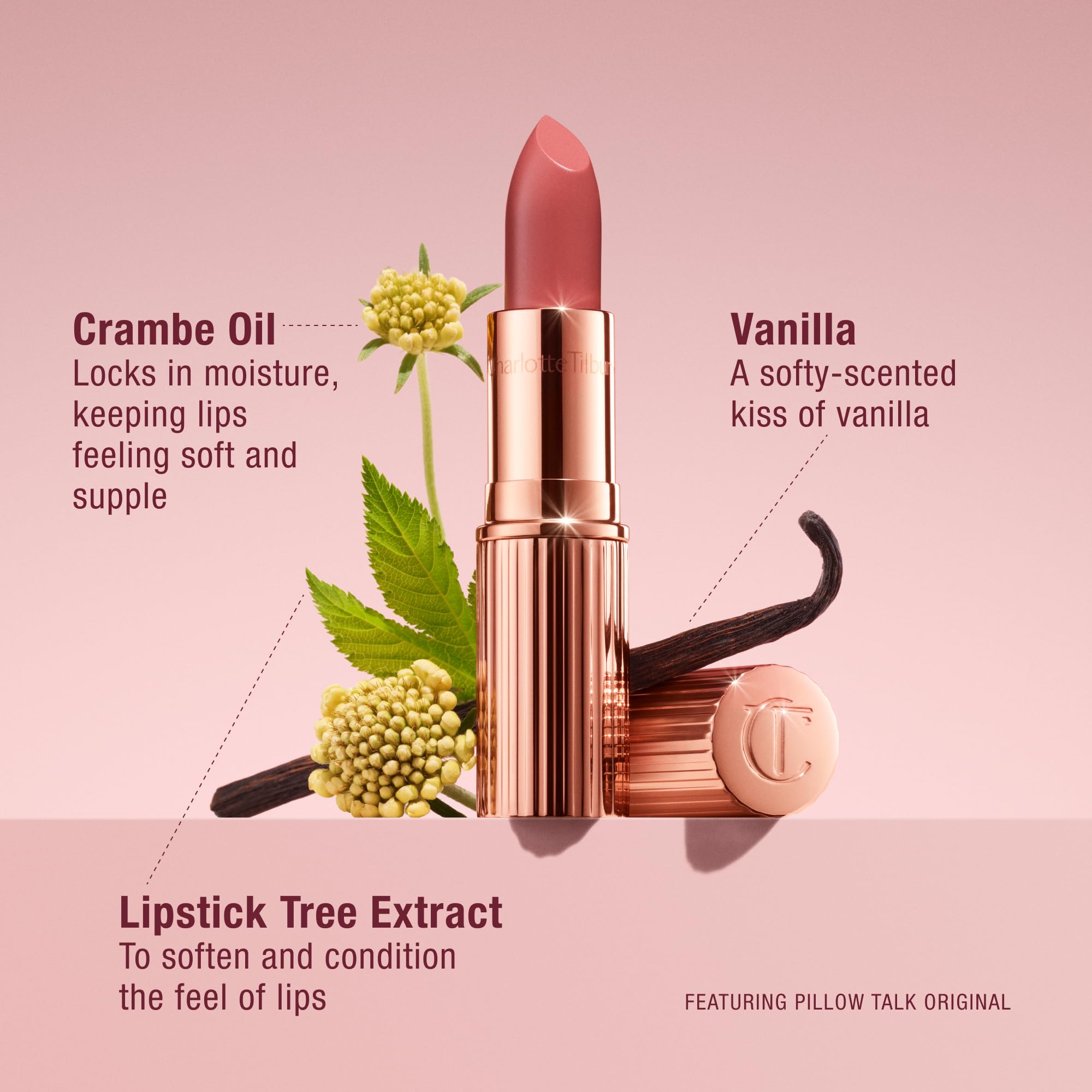 Charlotte Tilbury packaging and label detail suggesting premium gifting appeal