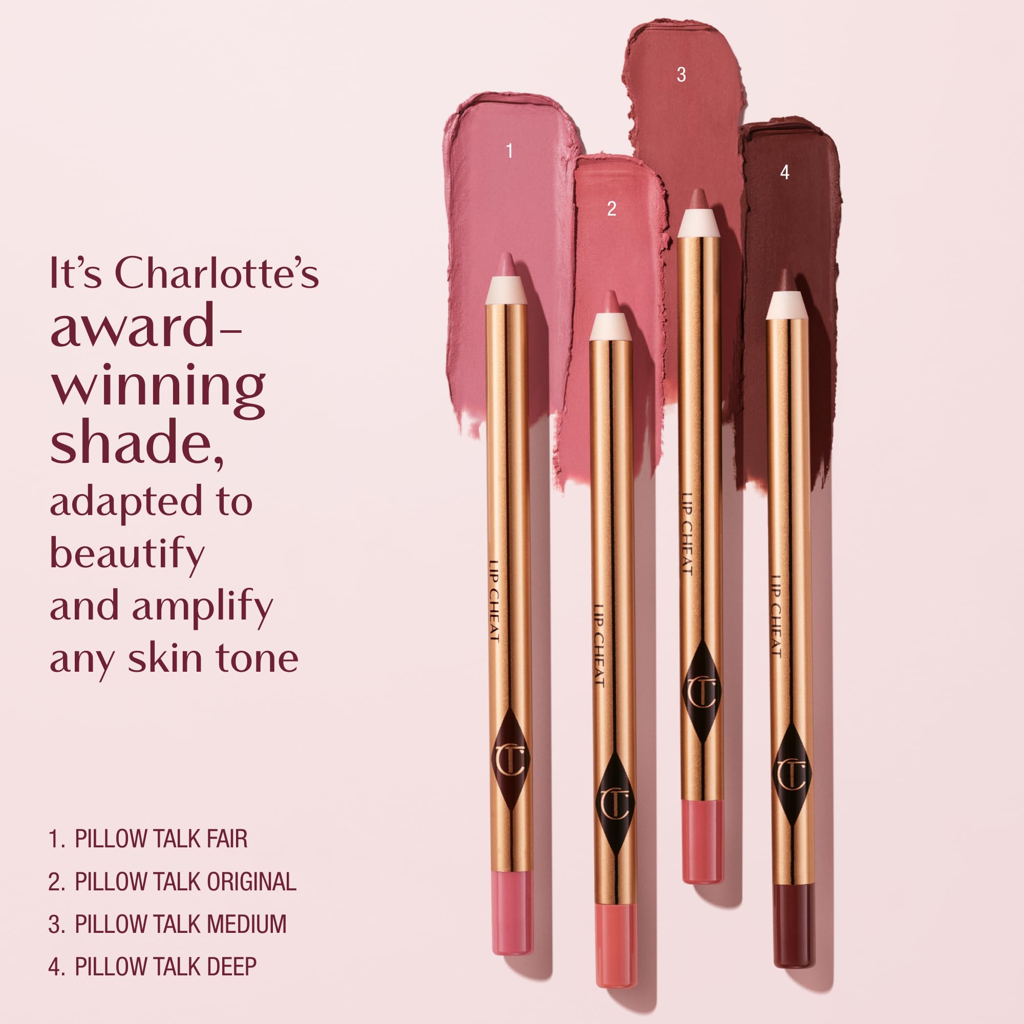 Charlotte Tilbury applied on lips close-up revealing natural fuller pout benefit