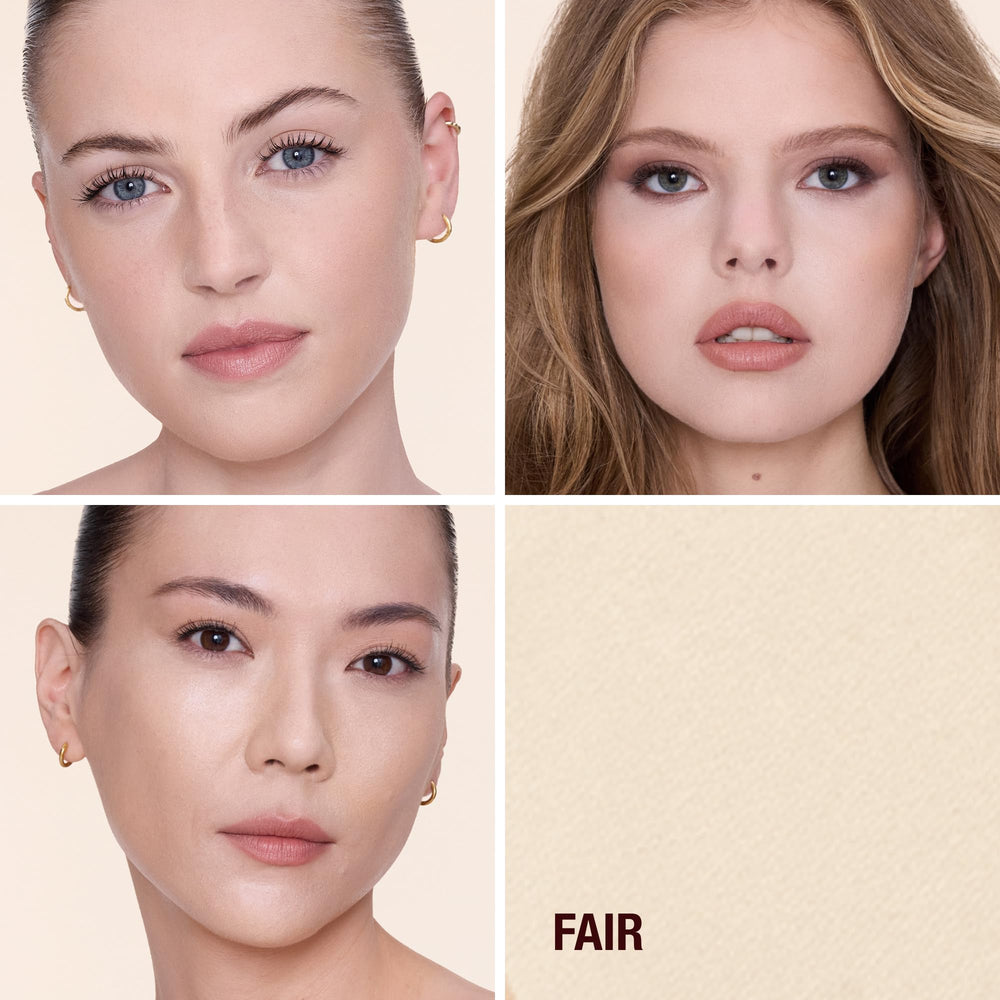 Charlotte Tilbury powder close texture highlighting ultra-fine finish and smooth application