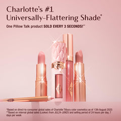 Charlotte Tilbury close-up of square-angled tip for exact lip definition
