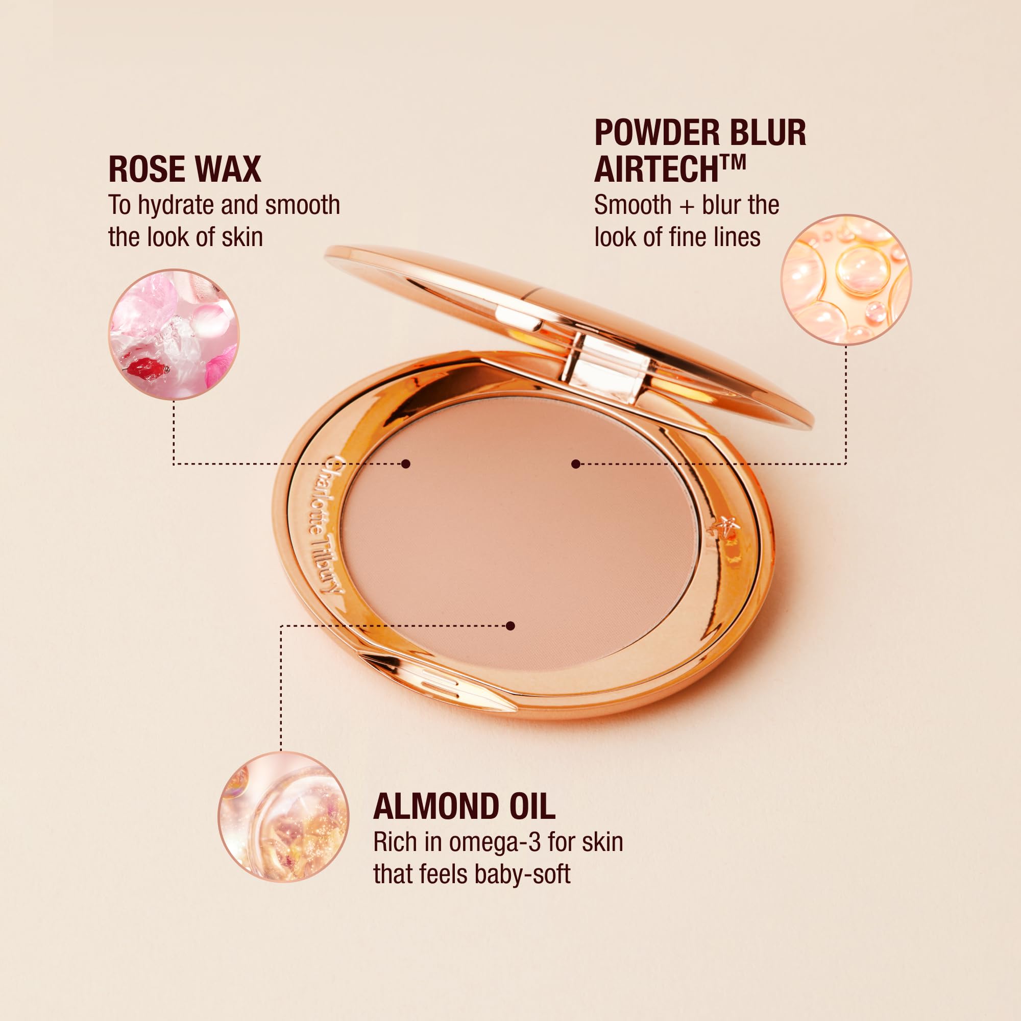 Charlotte Tilbury touch-up on the go lifestyle scene refreshing shine control quickly