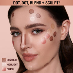 Charlotte Tilbury wand being blended on cheek for immediate radiance