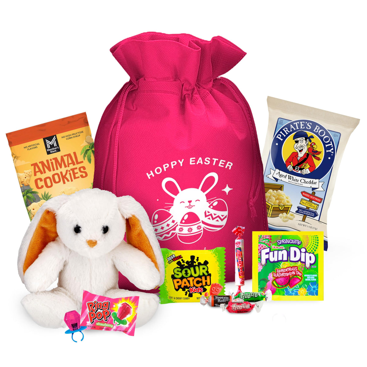 Charmed Crates front packaging showing a ready-to-give Easter basket benefit: instant gift