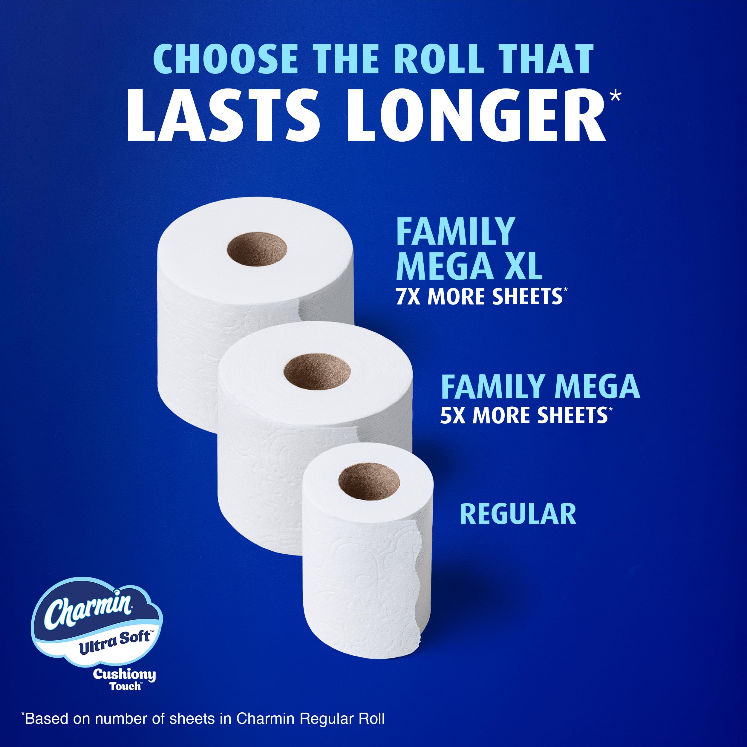 Charmin roll core and label zoom showing brand and product details for trust