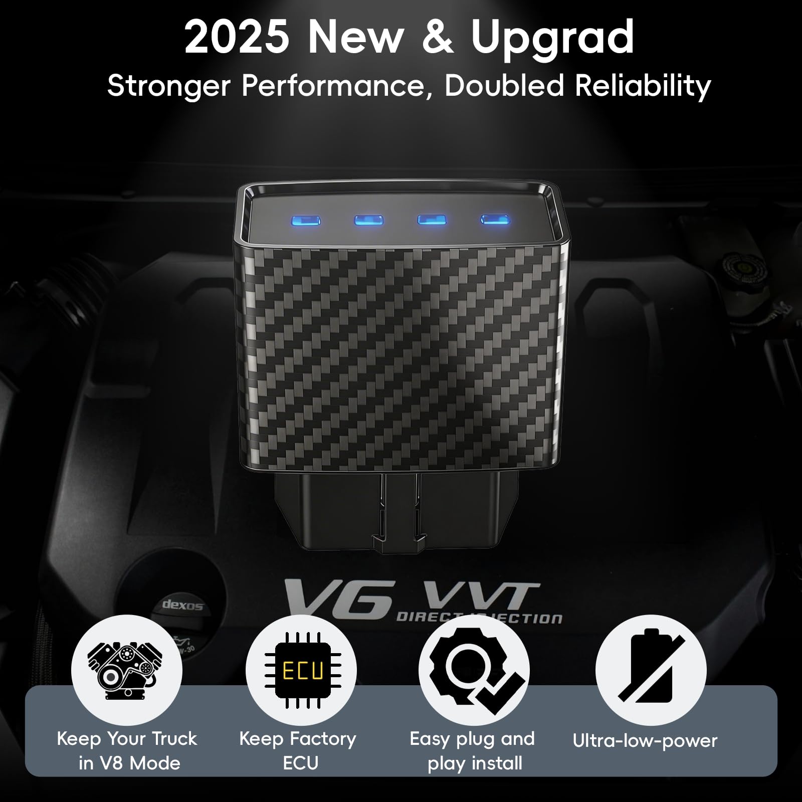 Chatbrid AFM Disabler connector closeup demonstrating secure OBD‑II fit