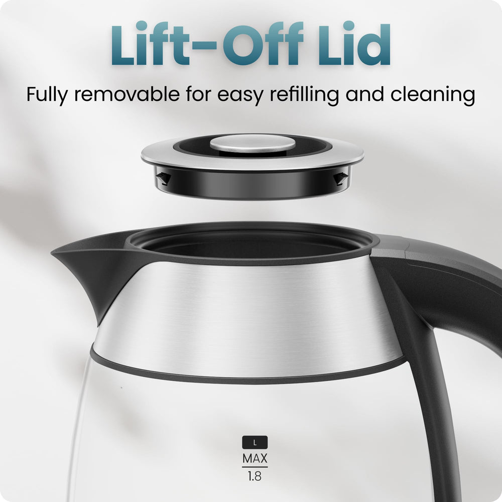 Chefman open removable lid revealing easy-to-clean interior benefit
