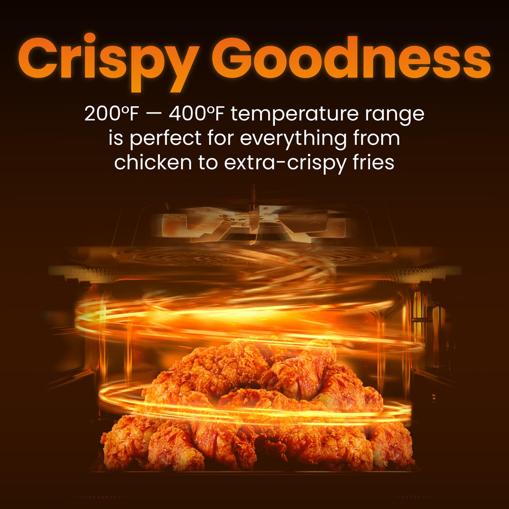 Chefman mini air fryer beside a mug illustrating compact size advantage
