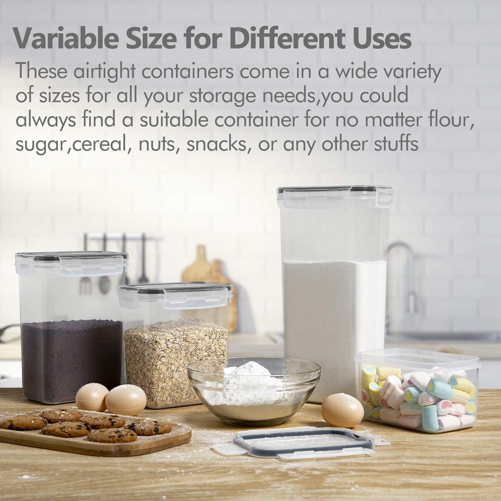 CHEFSTORY lids and reusable labels displayed for easy content labeling
