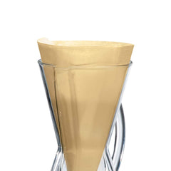 Chemex front packaging showing 100-count filters and clear product labeling for convenience