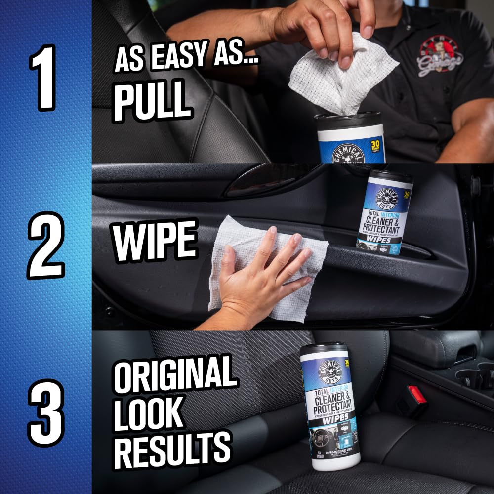 Chemical Guys open canister revealing resealable lid for travel-ready freshness