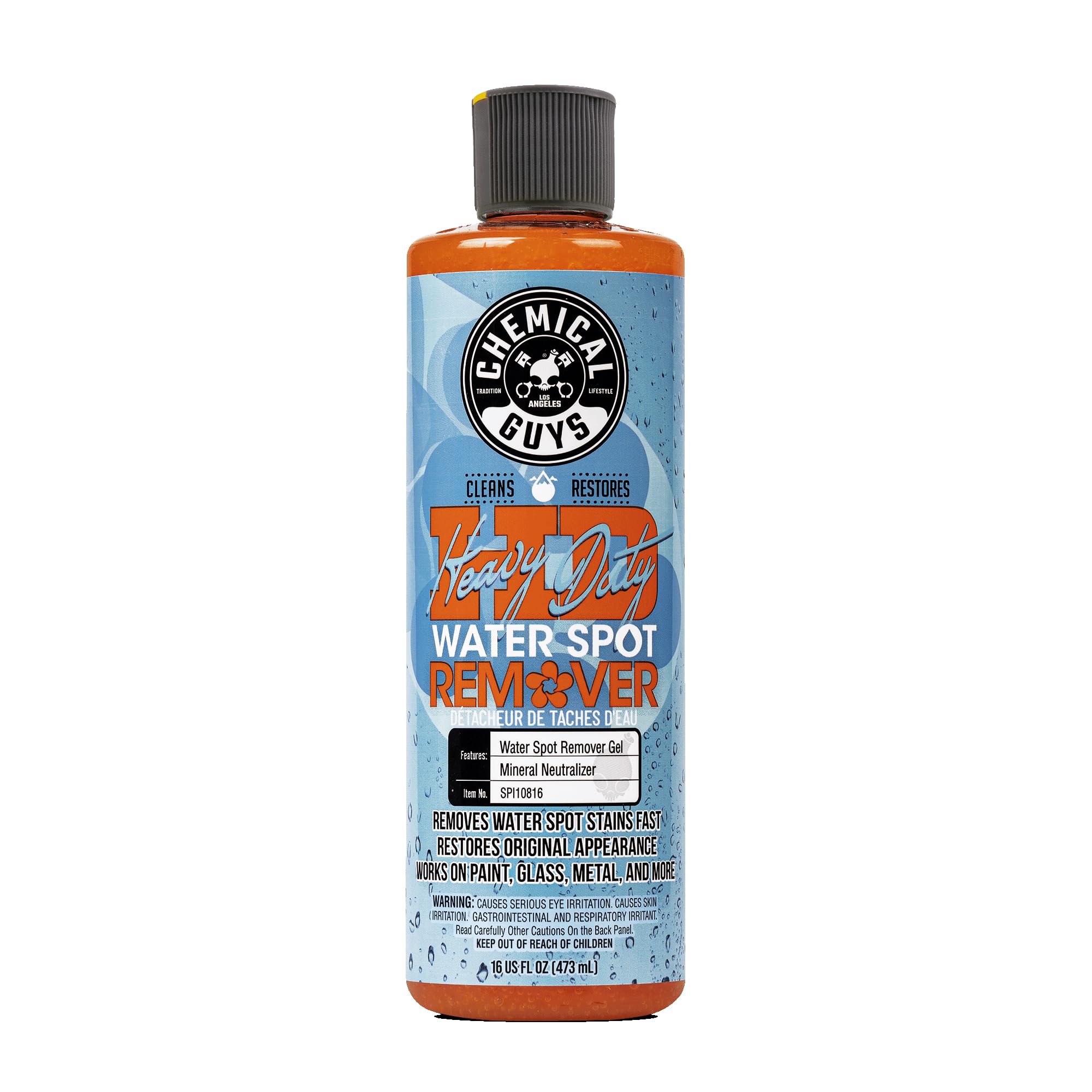 Chemical Guys front label of 16 oz gel showing product details and benefits