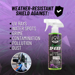 Chemical Guys Hydrospeed close-up on paint highlighting enhanced gloss