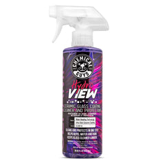 Chemical Guys HydroView front label showing product name and 16 oz size and benefits