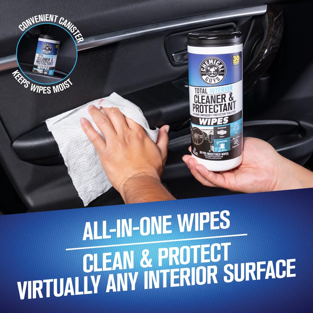 Chemical Guys close-up wipe texture highlighting strong, pre-moistened sheets