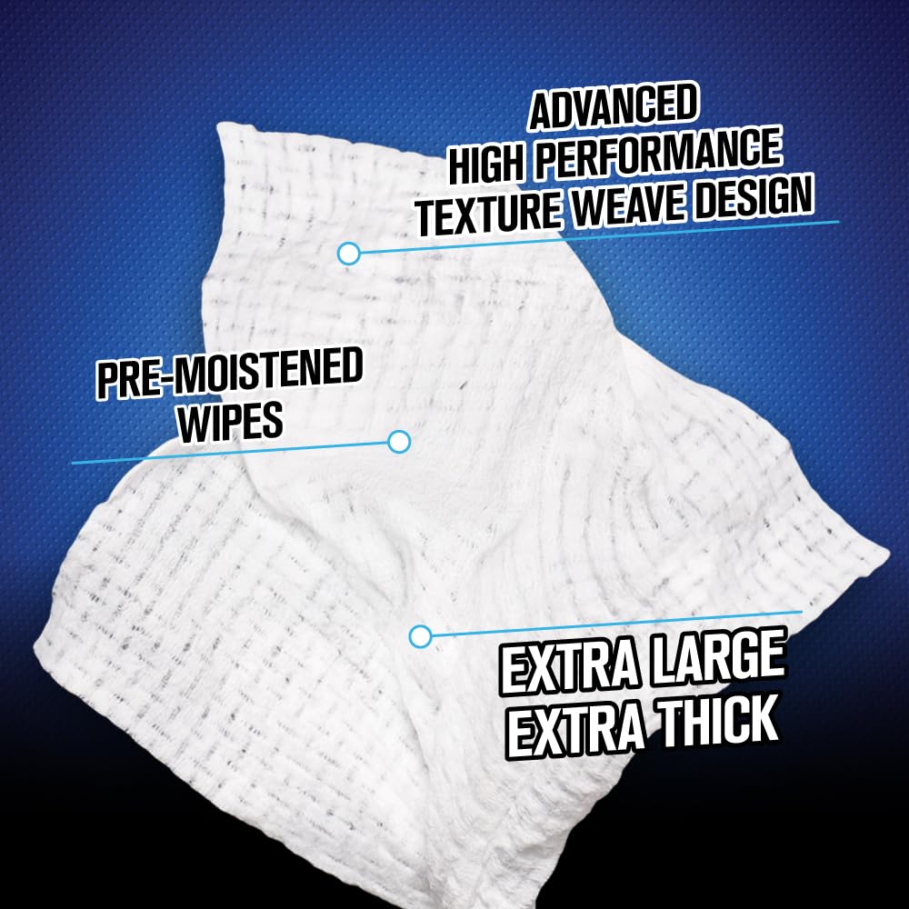 Chemical Guys wipe cleaning dashboard delivering quick, streak-free protection