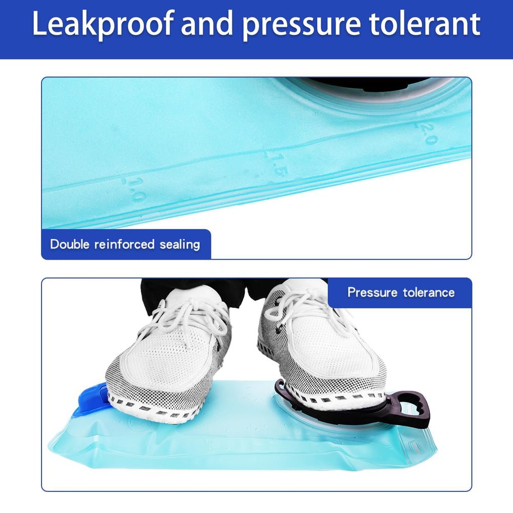 CHERAINTI bladder next to hand showing compact size and portability
