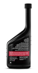 Chevron bottle being poured into a fuel tank demonstrating easy application benefit