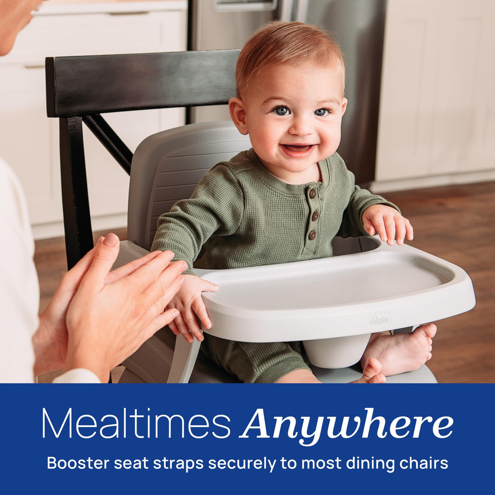 Chicco Bento Booster folded compact with handle for convenient portability
