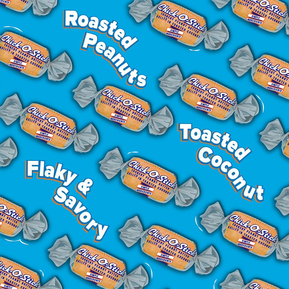 Chick o stick label and certifications highlighting kosher and gluten-free quality