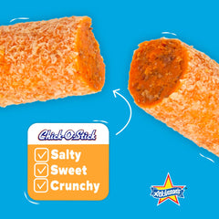 Chick o stick texture with visible coconut and peanuts for bold nutty flavor