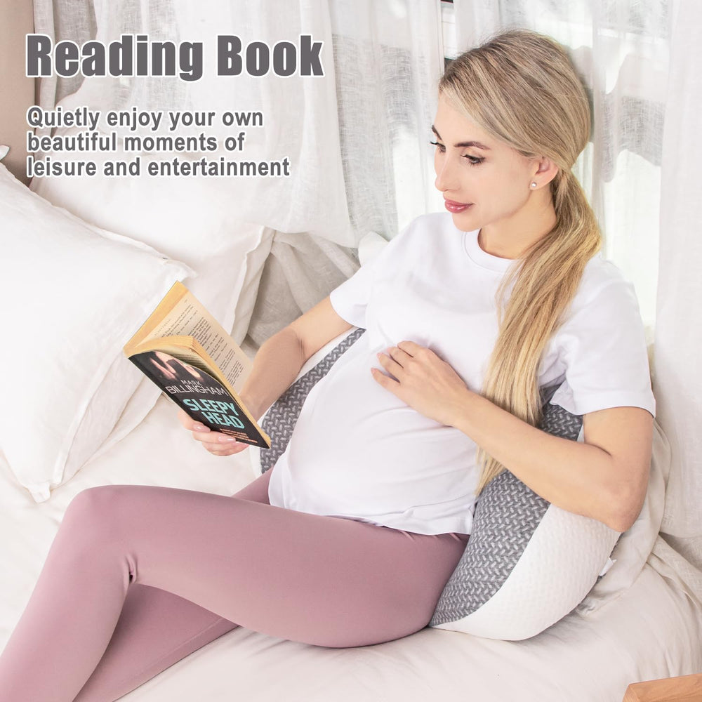 Chilling Home lifestyle nursery scene showing restful maternity support at home
